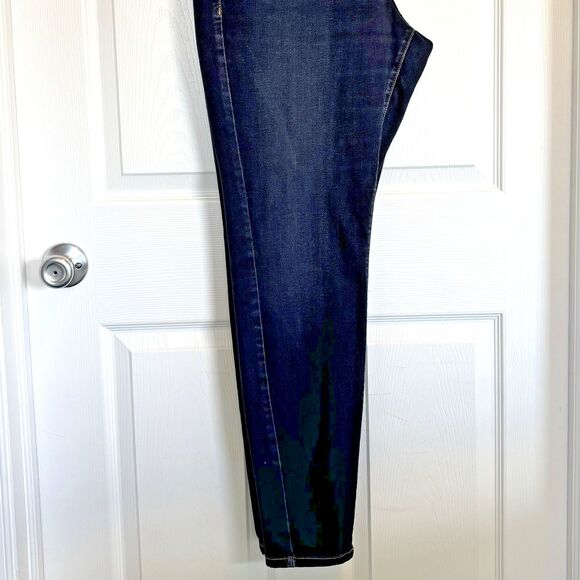 Lane Bryant GENIUS FIT Skinny Ankle Jeans, Size 18 (39x31) Dark Wash, Exc. Cond. - Picture 3 of 15
